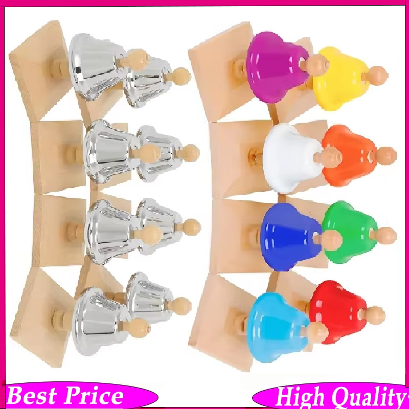 Kids Education Bell - 8 Tone Colorful Class Bell Woodstock