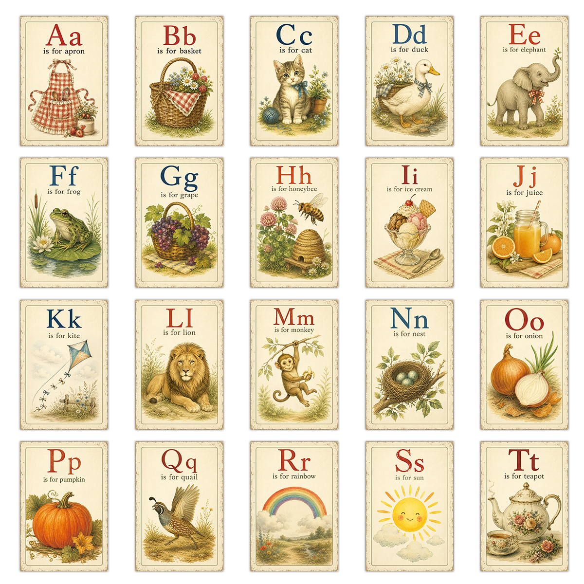 Flash Card Alphabet - 20pcs Alphabet Letter Flashcards,Office Classroom Wall