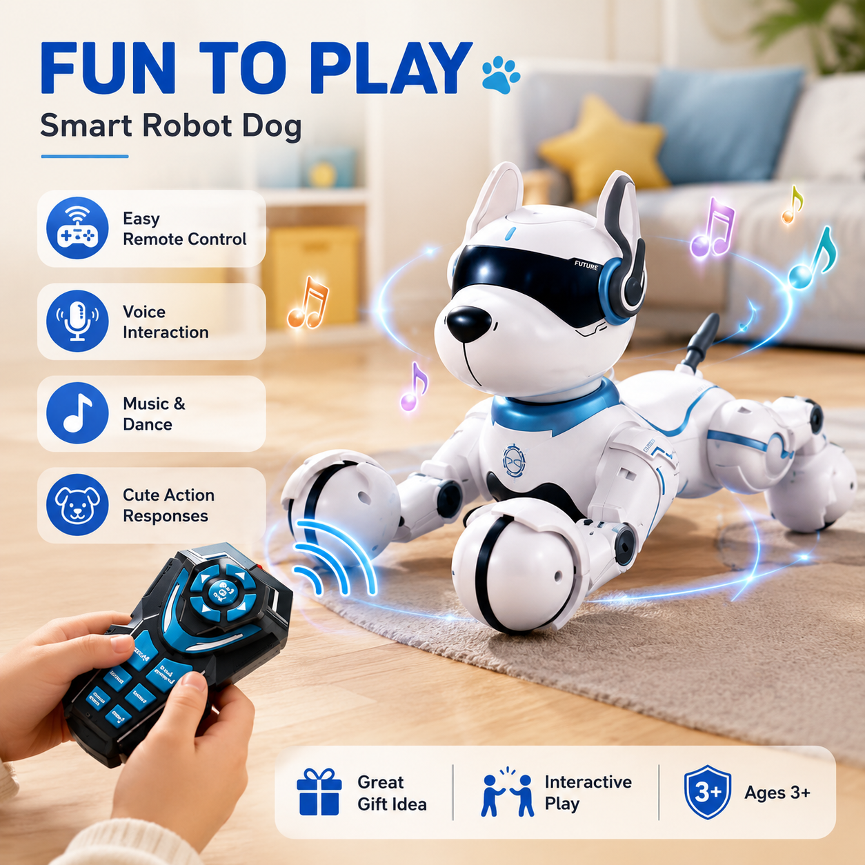 Kids Yoga Education - Smart Remote-Controlled Robot Dog for Kids