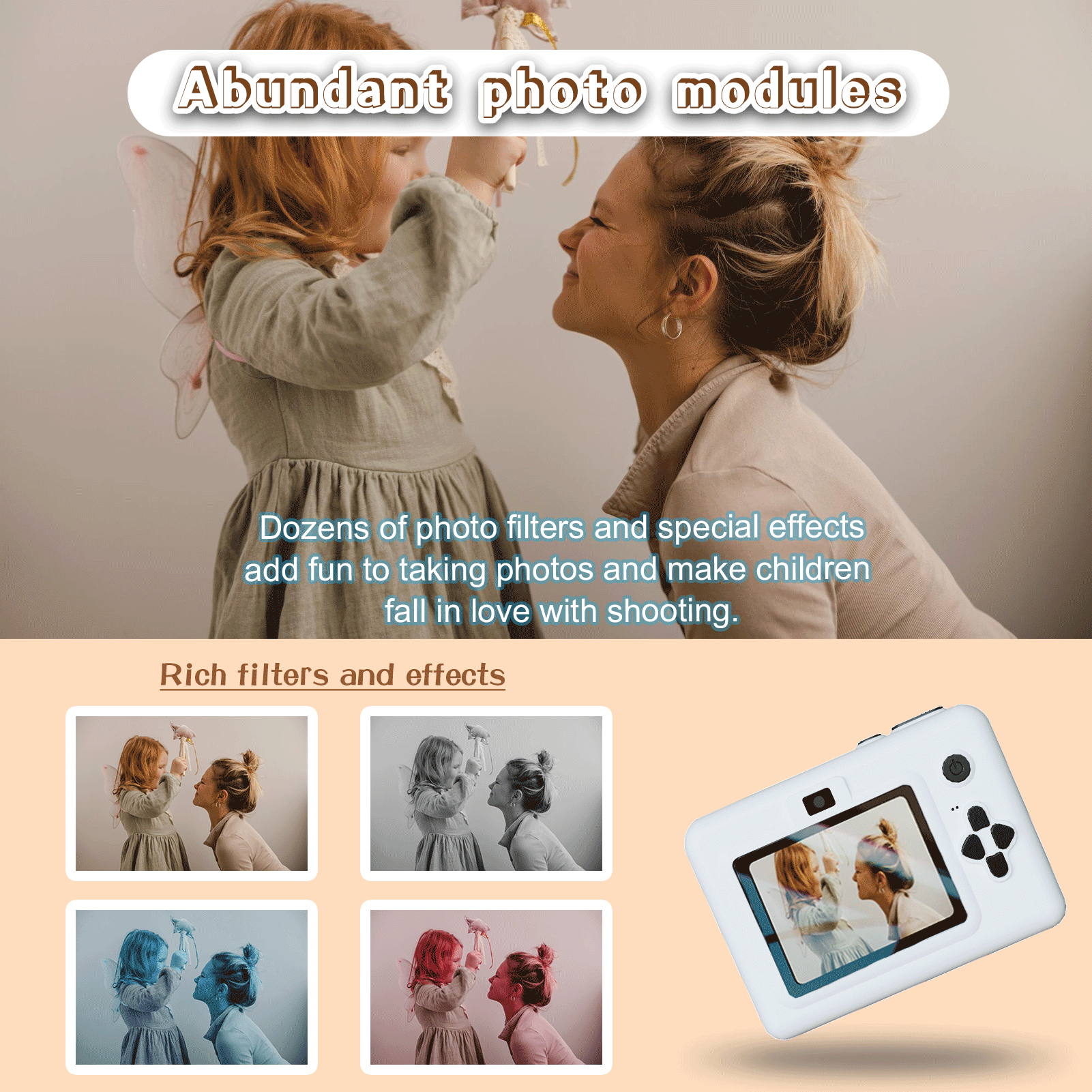 2.8 Inch Instant Print Camera, - Kids Education Video recensione e prezzo
