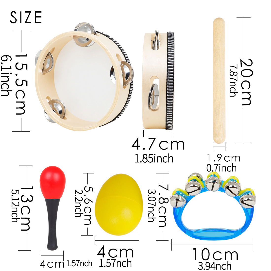 5Pcs Kids Orff Percussion Set  - Kids Education Bell recensione e prezzo