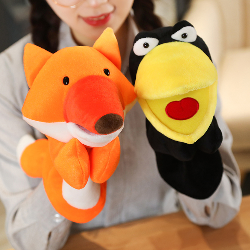 25cm Fox Crow Baby Hand Puppet - Kids Education Story recensione e prezzo