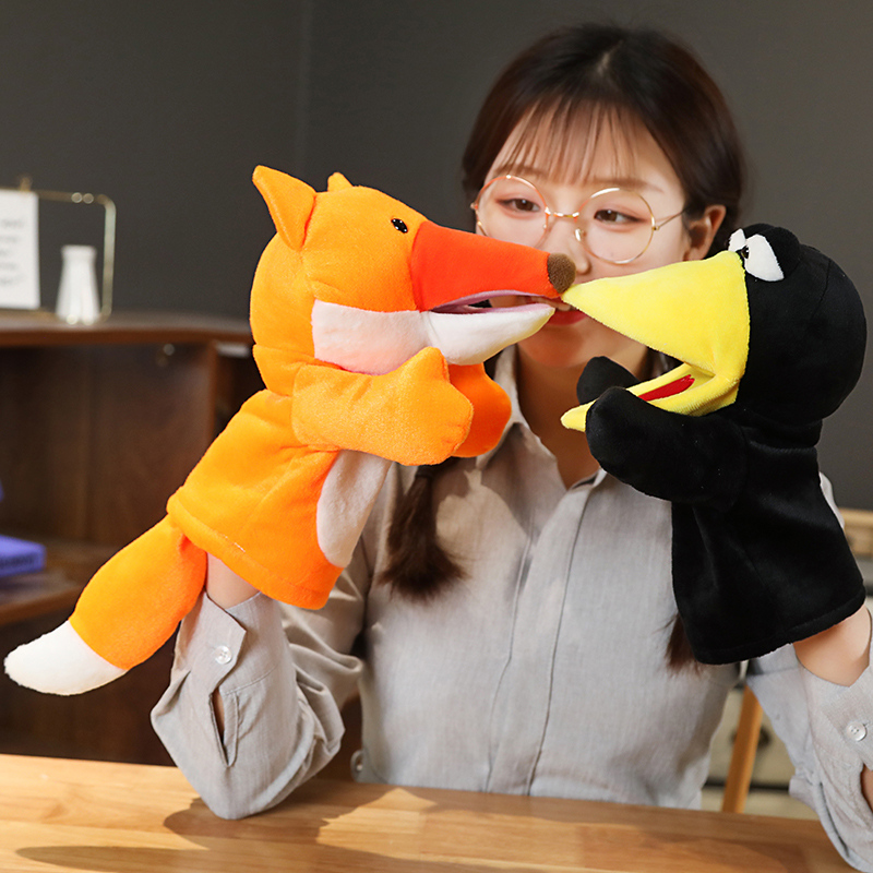 25cm Fox Crow Baby Hand Puppet - Kids Education Story recensione e prezzo