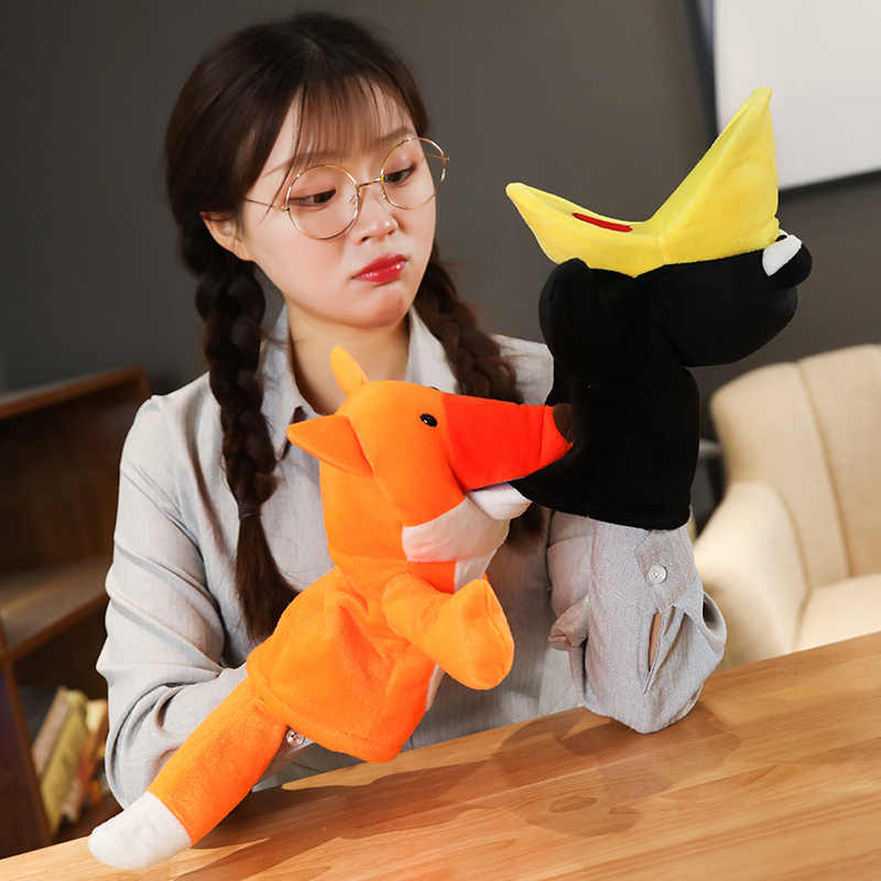 25cm Fox Crow Baby Hand Puppet - Kids Education Story recensione e prezzo