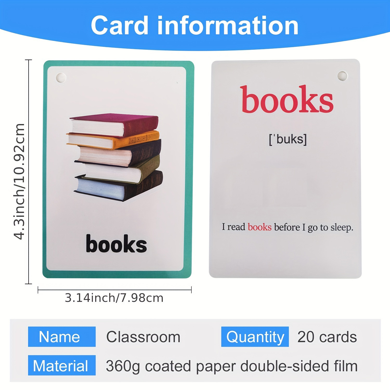 Classroom Stationery Vocabular - Flash Card Alphabet recensione e prezzo