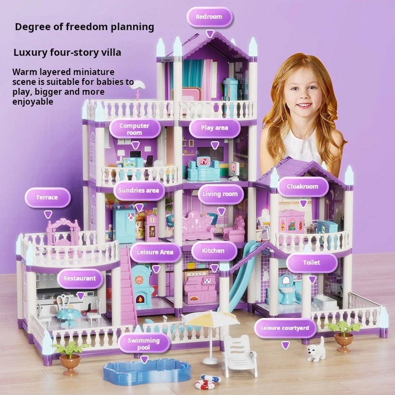DIY Doll Houses Girls Castle A - Kids Education Images recensione e prezzo