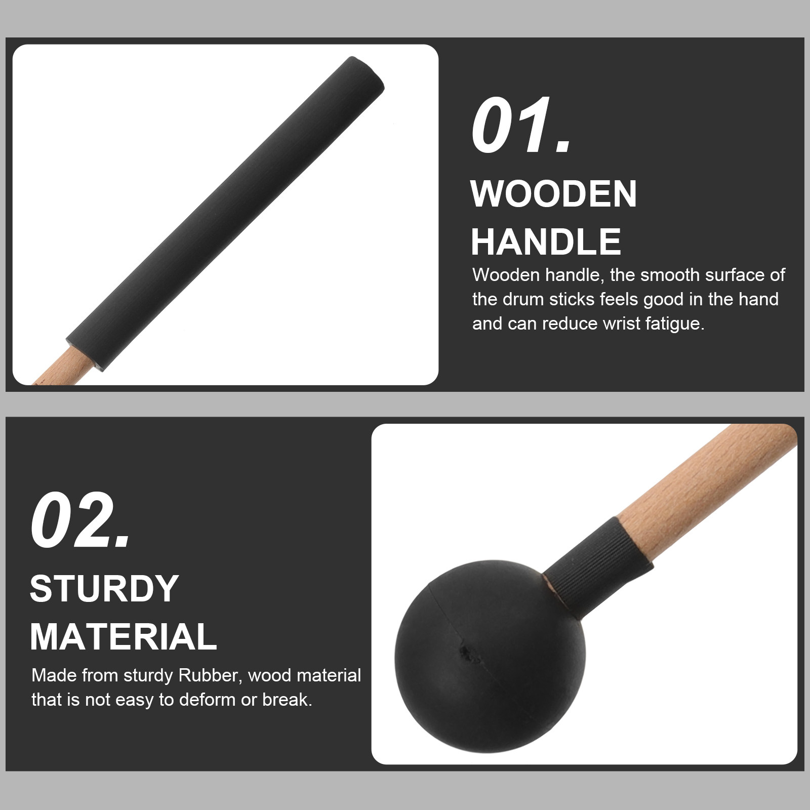 2Pcs Tongue Drum Sticks Wooden - Kids Yoga Education recensione e prezzo