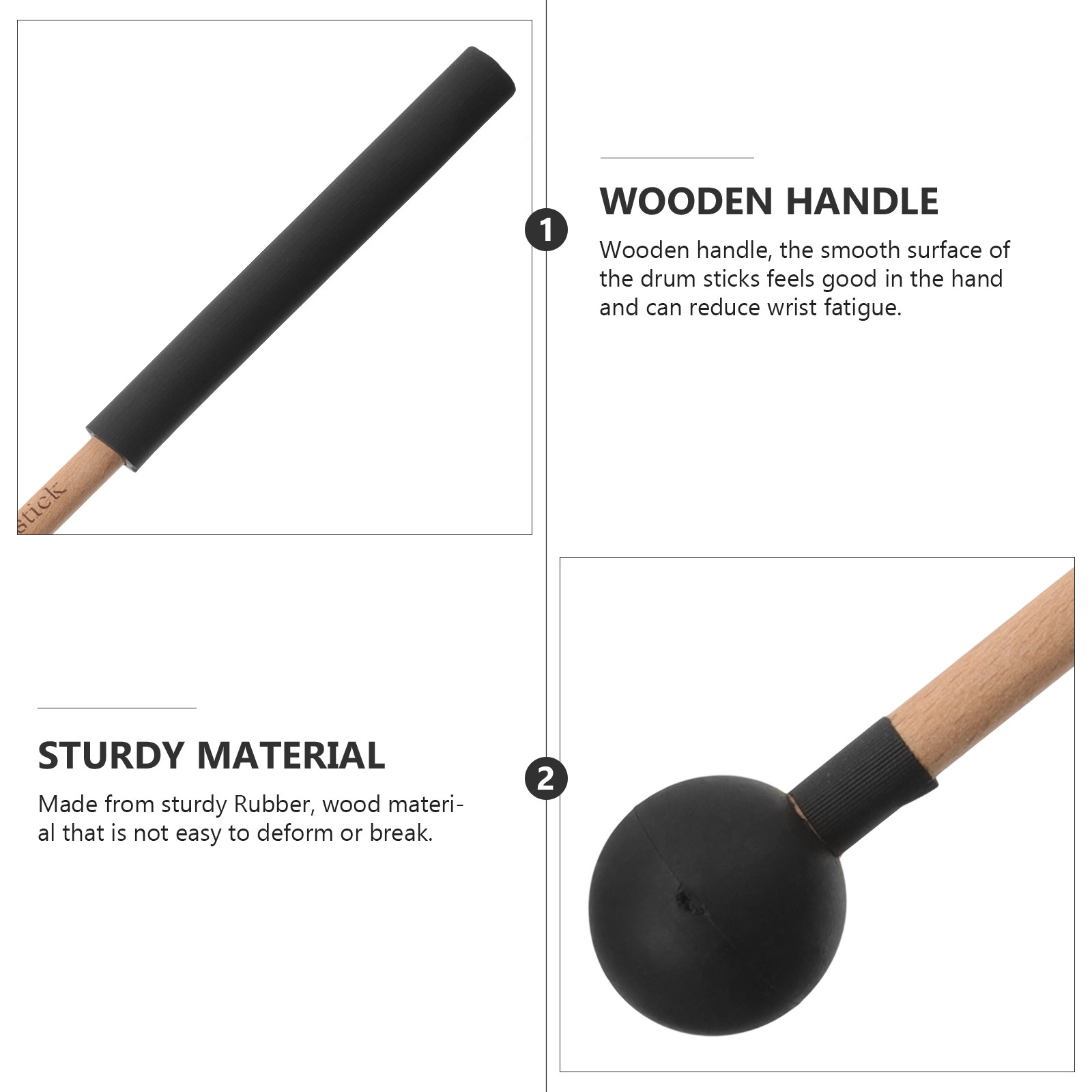 2Pcs Tongue Drum Sticks Wooden - Kids Yoga Education recensione e prezzo