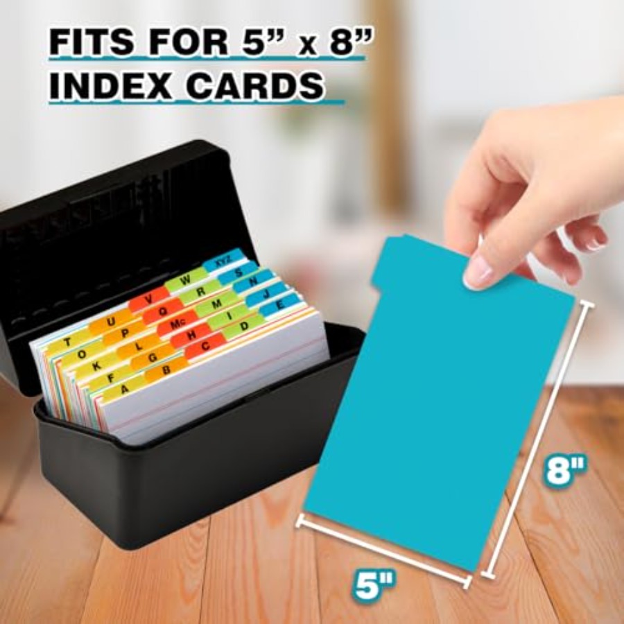 5x8 Plastic Index Card Divider - Flash Card Alphabet recensione e prezzo