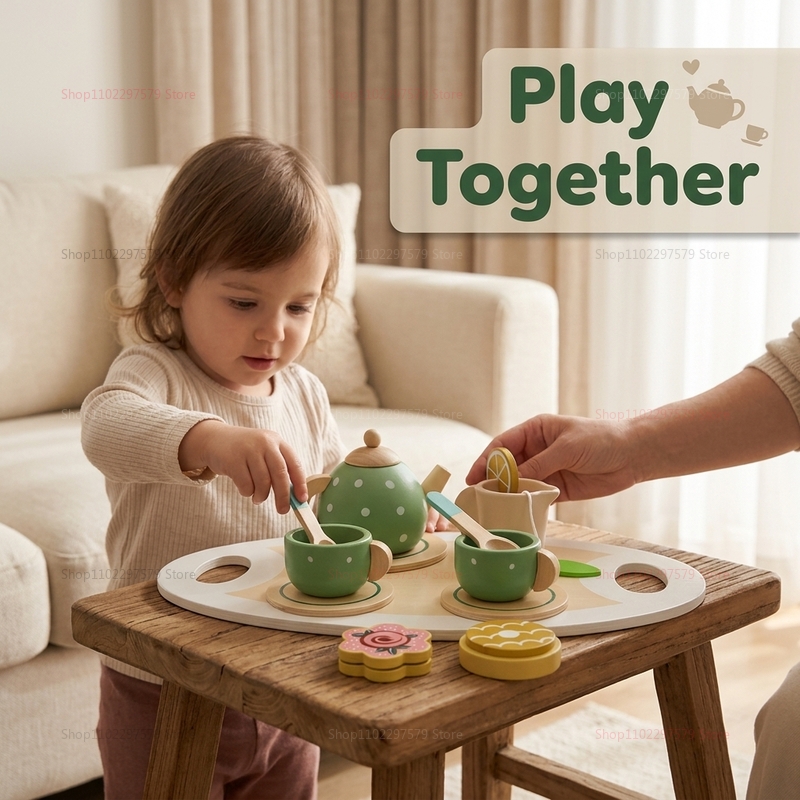 Kids Wooden Afternoon Tea Set  - Happy Kids Education recensione e prezzo