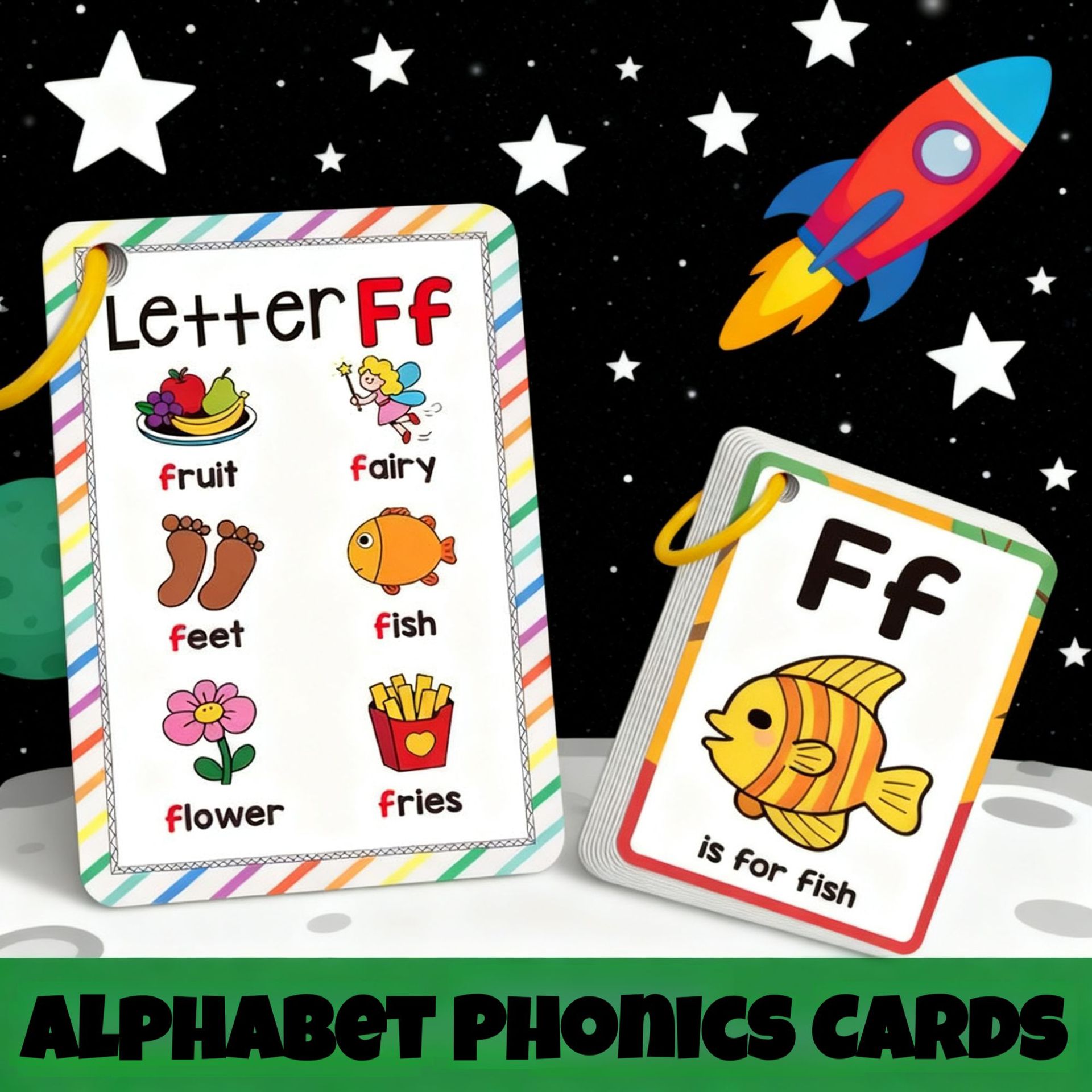 Eco-Friendly Alphabet Phonics  - Flash Card Alphabet recensione e prezzo