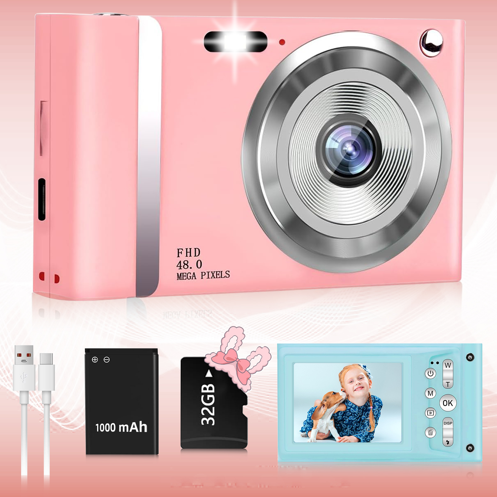 HD 1080P 2.4 inch digital Came - Kids Education Images recensione e prezzo