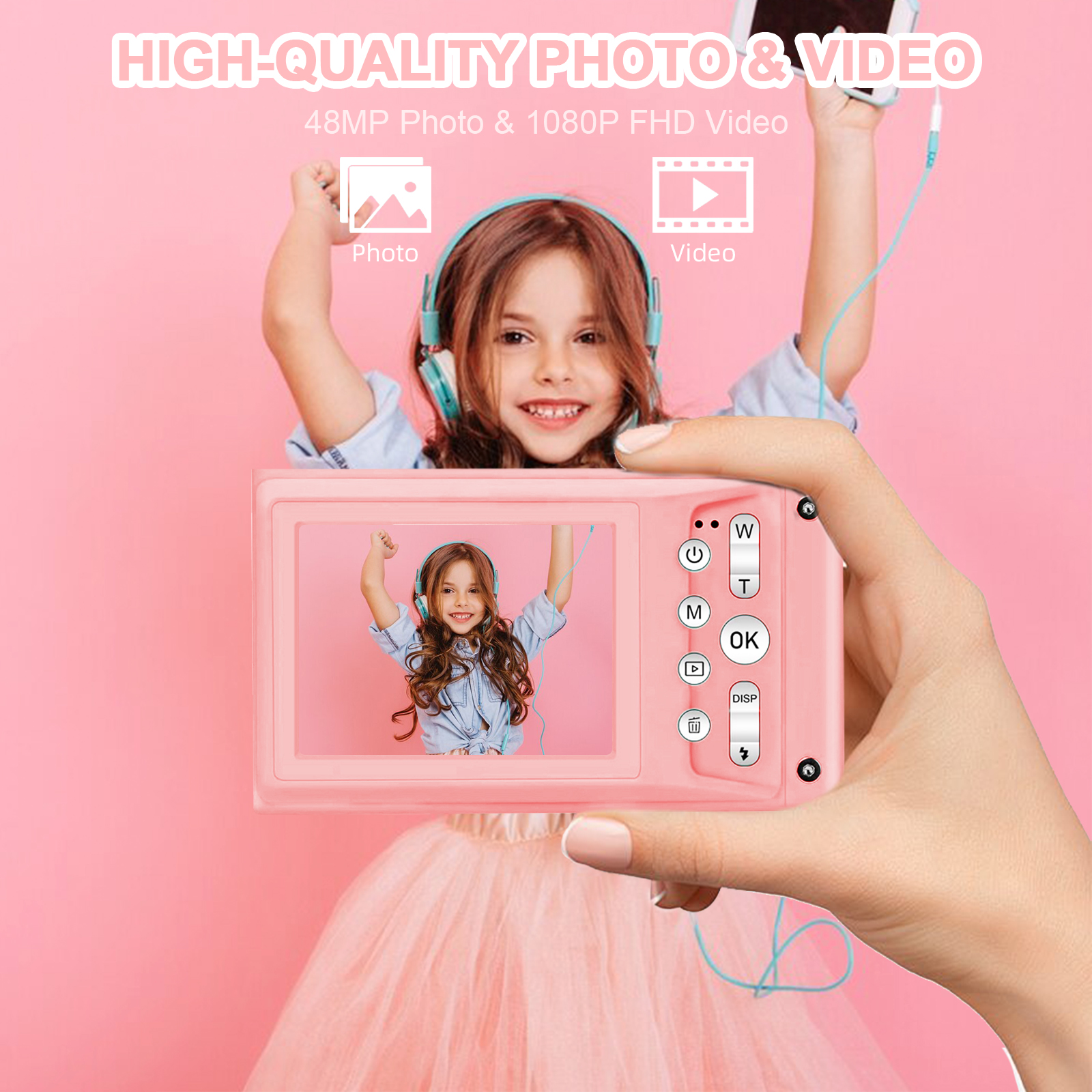 HD 1080P 2.4 inch digital Came - Kids Education Images recensione e prezzo
