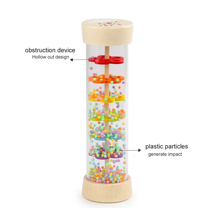 Rain Sound Tube Simulator Toy  - Kids Education Bell recensione e prezzo