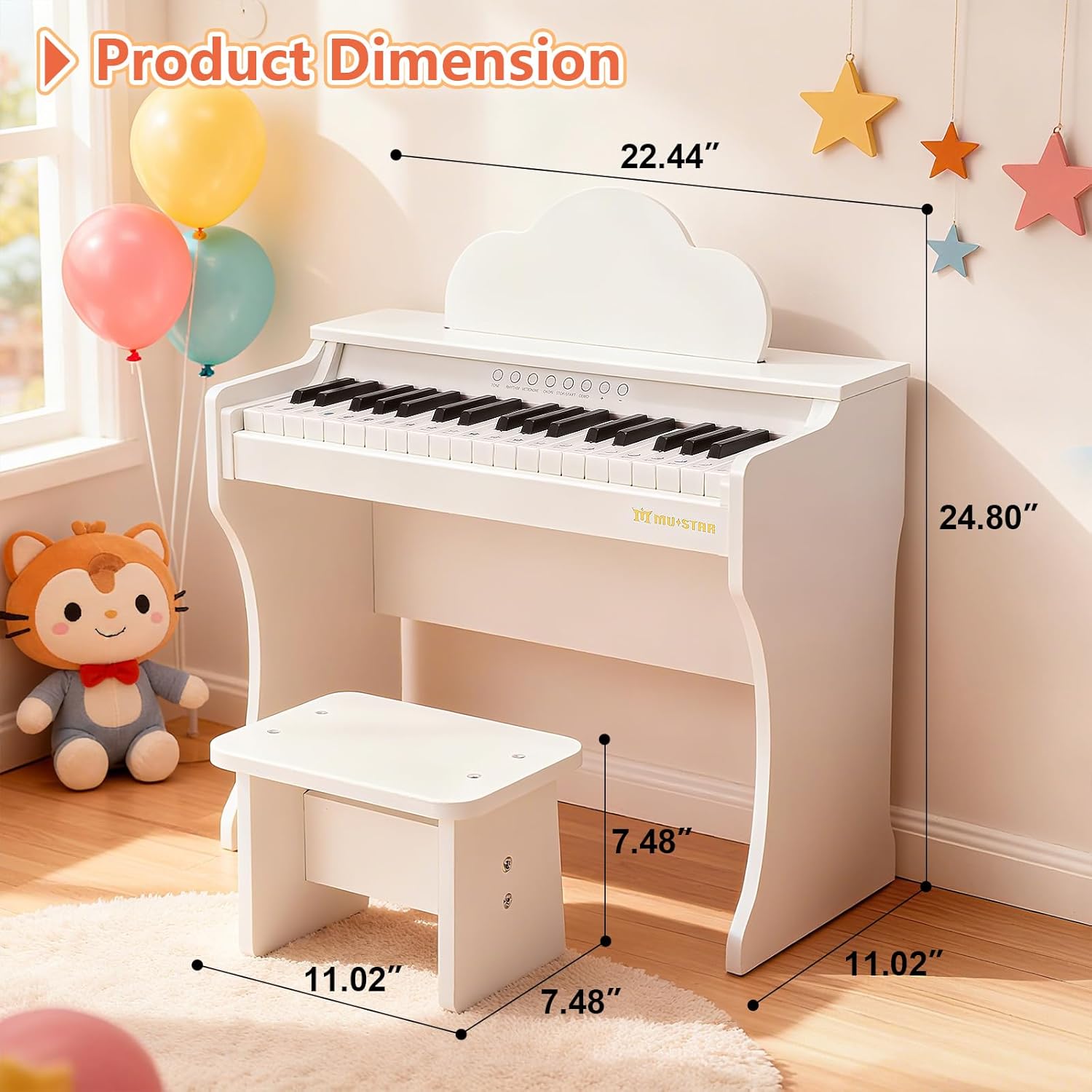 Educational 37-Key Wooden Keyb - Kids Education Books recensione e prezzo