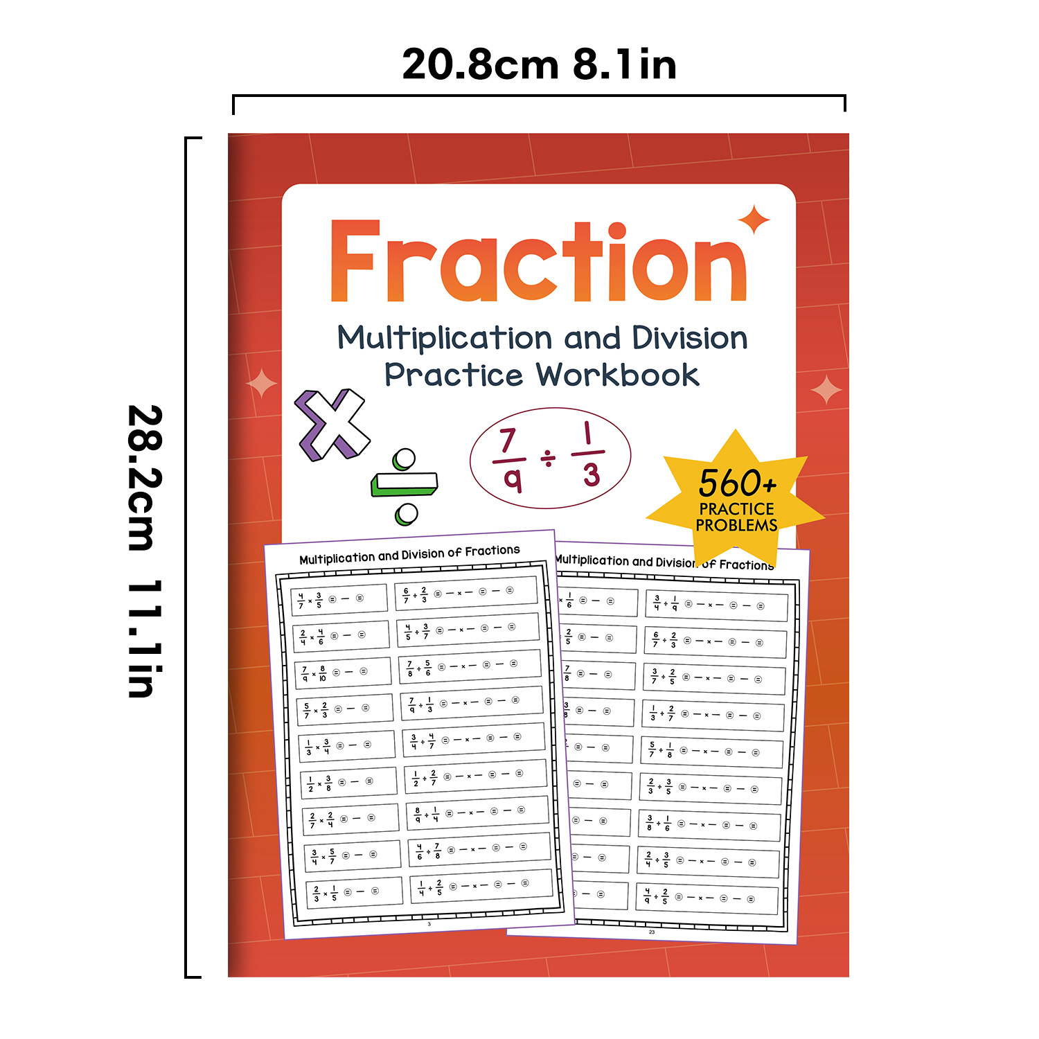 32 Pages A4 Fraction Multiplic - Kids Education Books recensione e prezzo