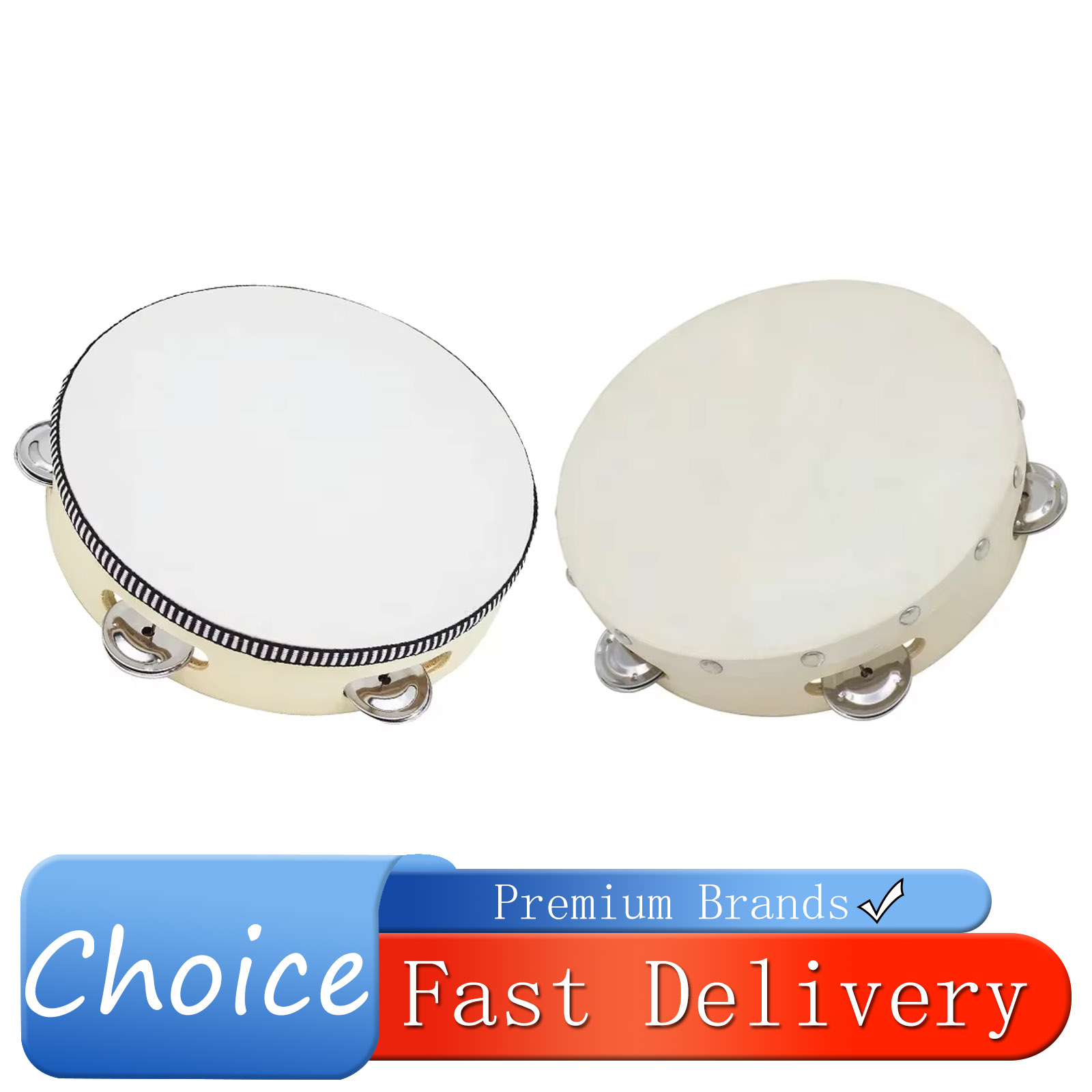 8-inch Tambourine Drum Hand-Op - Kids Education Bell recensione e prezzo