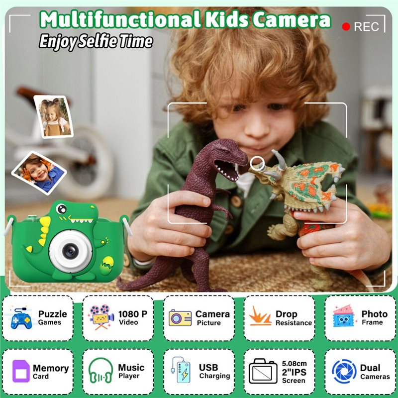 A97I-HD Dual Lens Dinosaur Kid - Kids Education Video recensione e prezzo