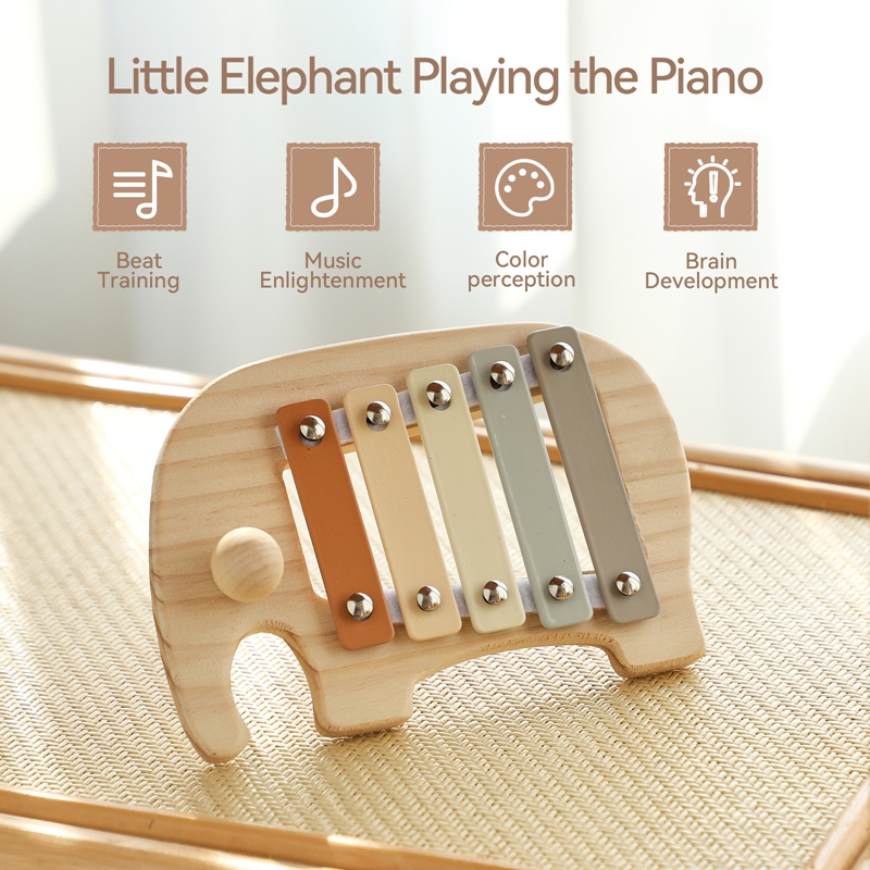 Montessori Wooden 5 Tones Mult - Kids Education Bell recensione e prezzo