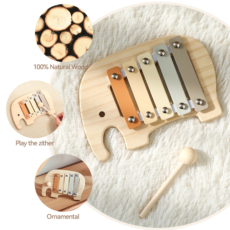 Montessori Wooden 5 Tones Mult - Kids Education Bell recensione e prezzo