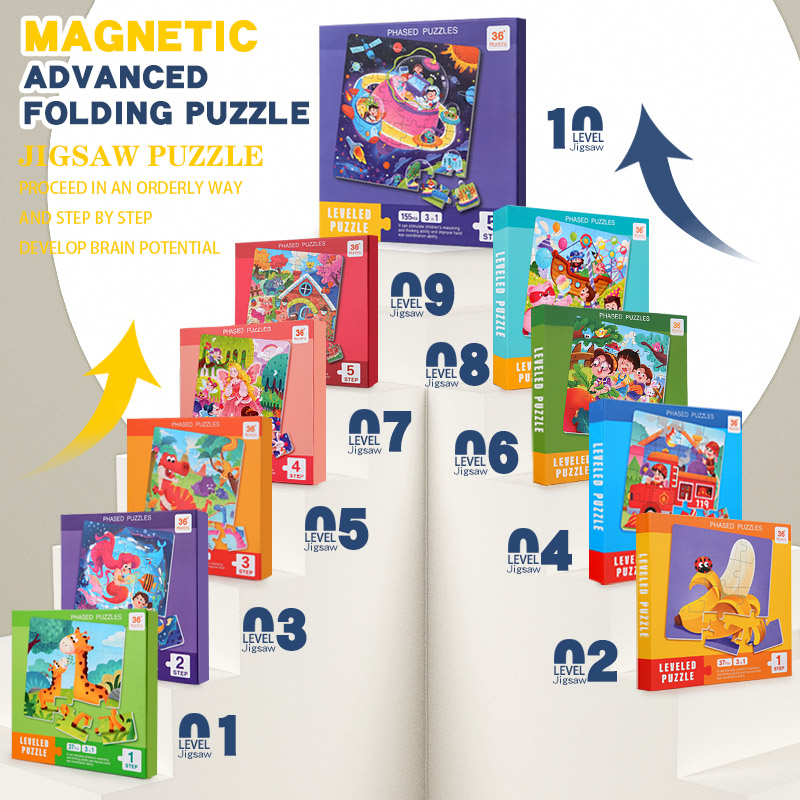 Kids Magnetic Wooden Puzzle Ca - Kids Education Books recensione e prezzo