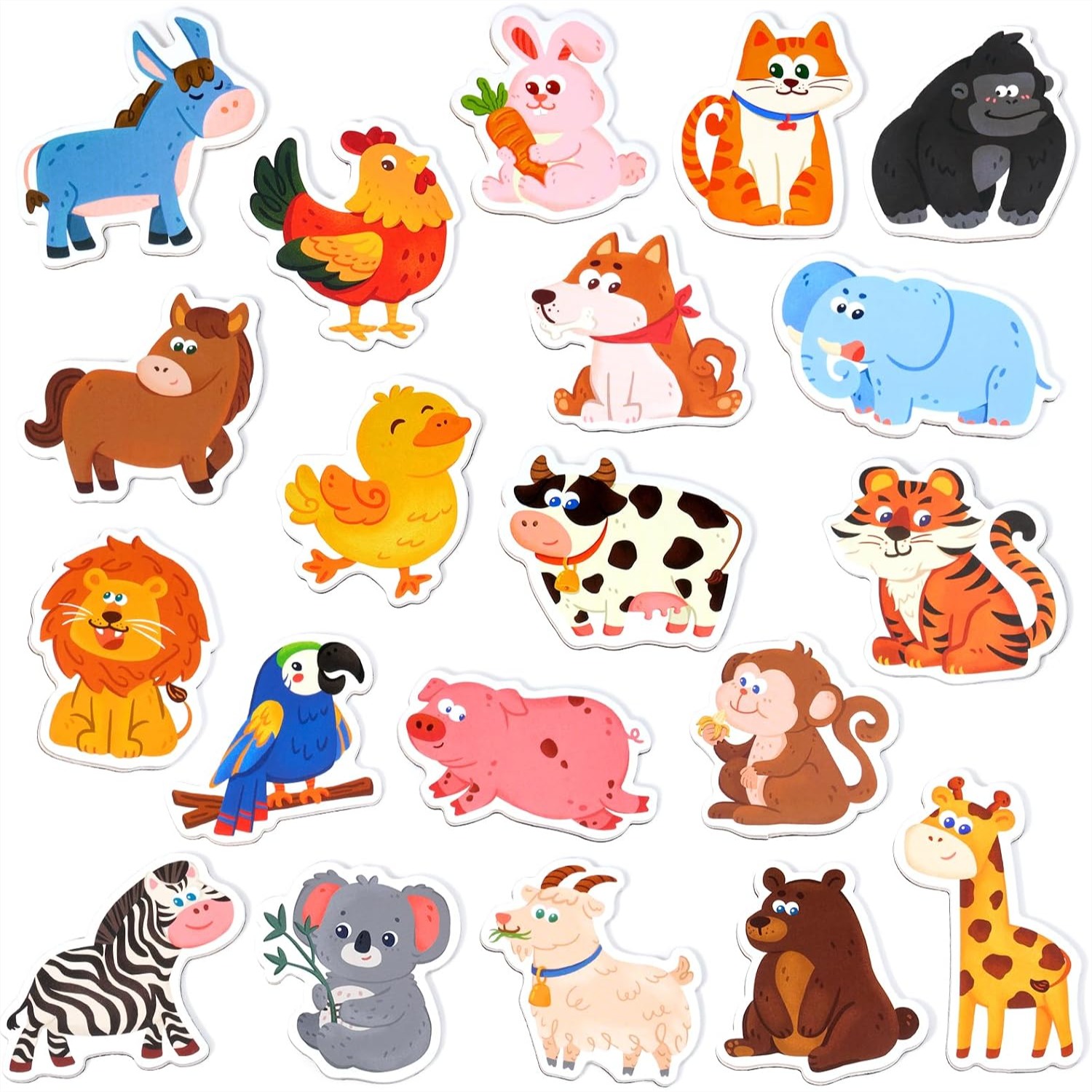Wooden Fridge Magnets for Todd - Kids Education Images recensione e prezzo