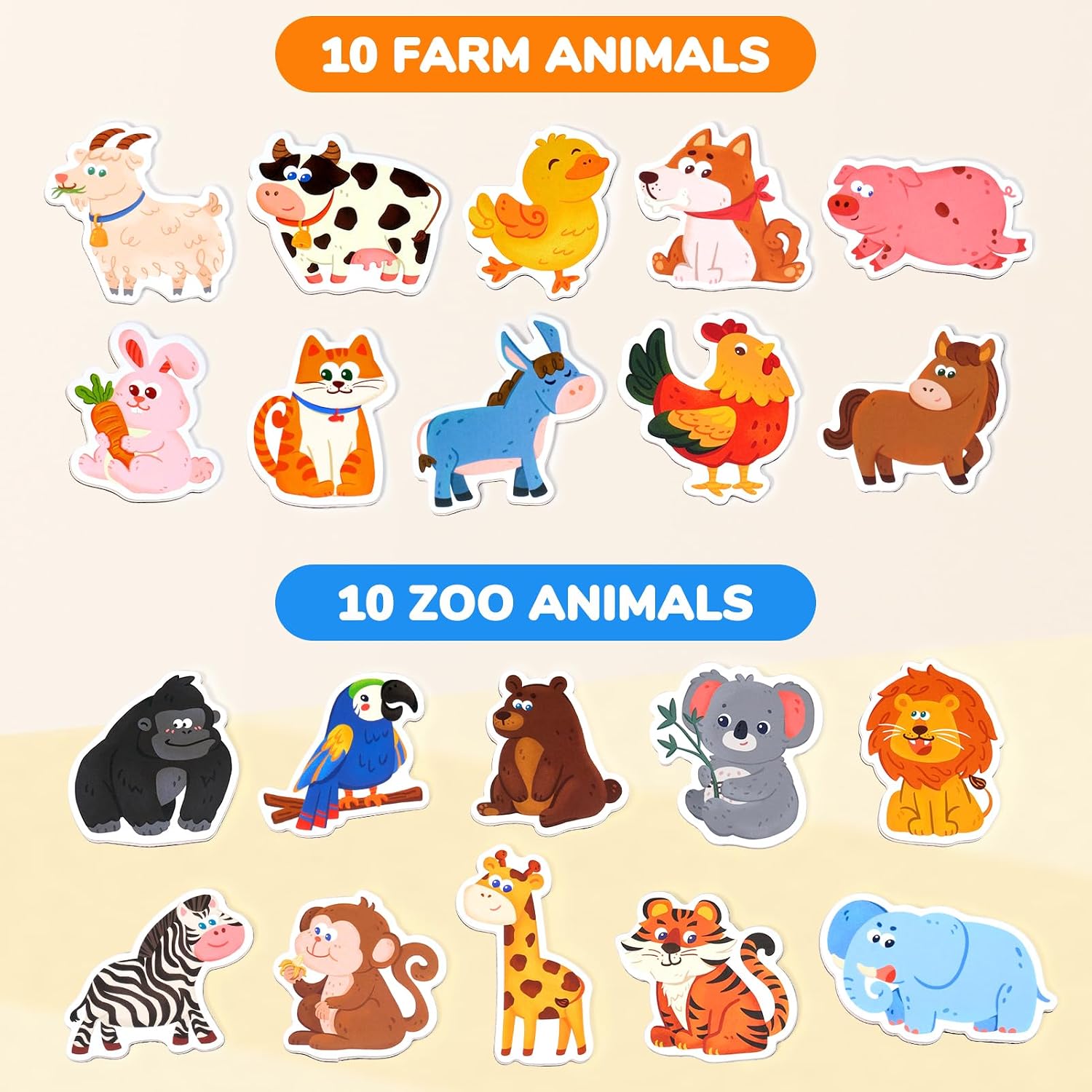 Wooden Fridge Magnets for Todd - Kids Education Images recensione e prezzo