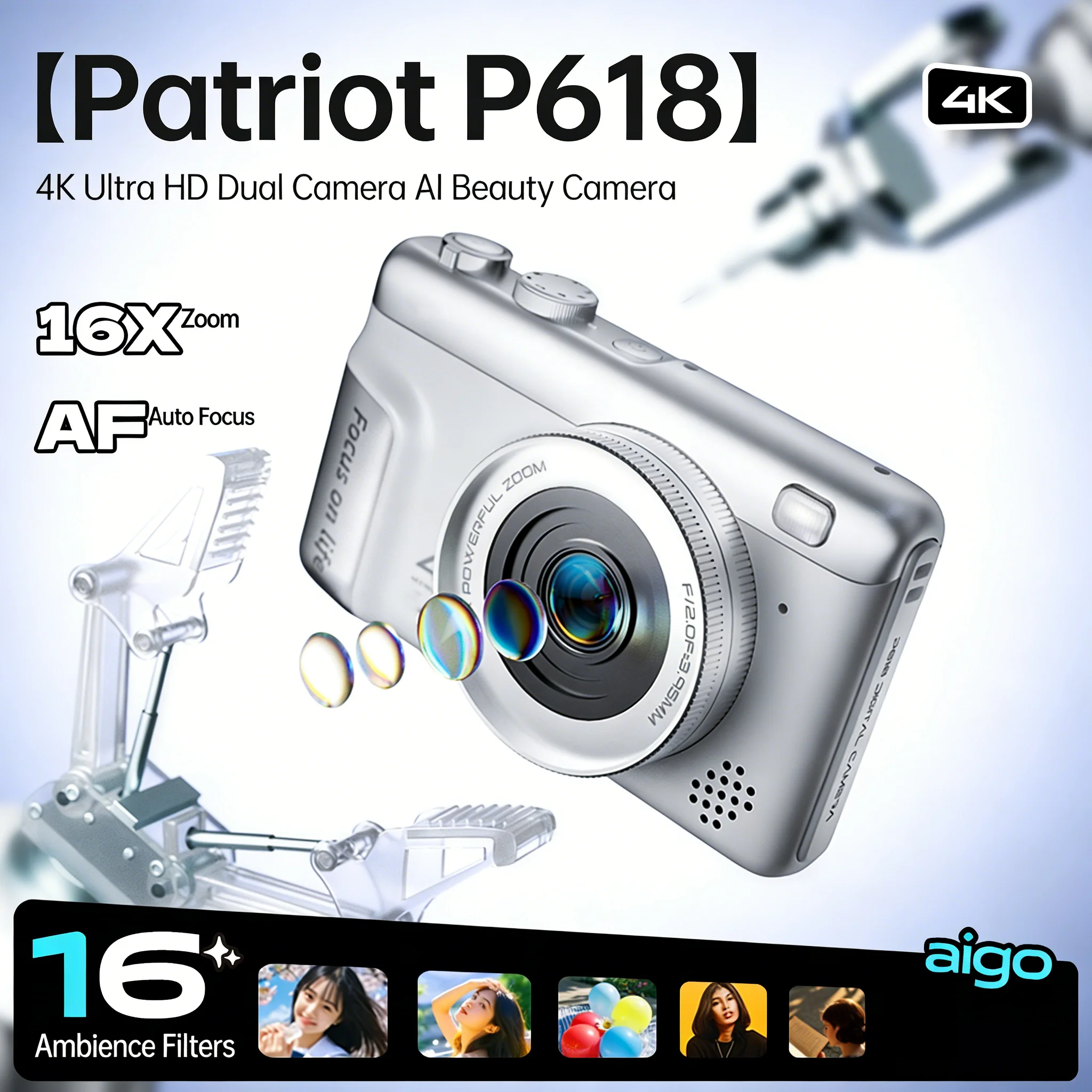 4K Digital Camera Mini Retro C - Kids Education Images recensione e prezzo