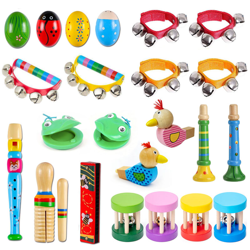 Wooden Music Instruments for K - Kids Education Bell recensione e prezzo