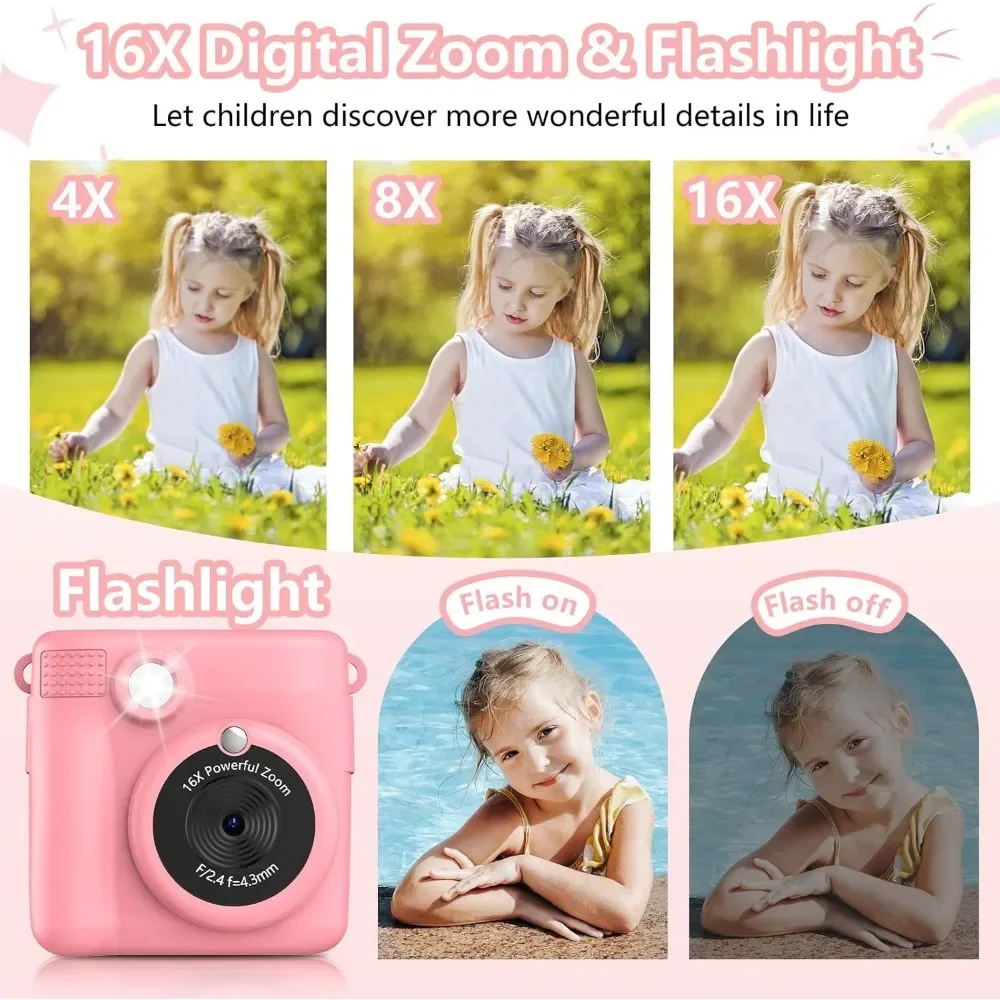 Instant Print Camera for Kids, - Kids Education Images recensione e prezzo