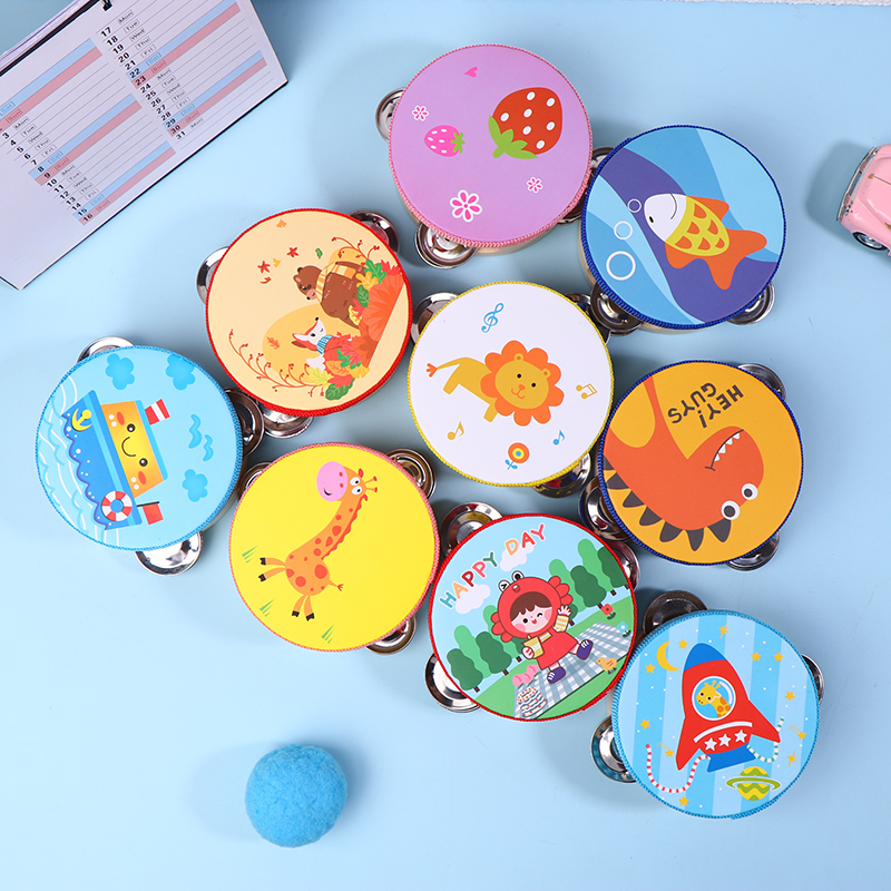 10CM Wooden Tambourine Drum Be - Kids Education Bell recensione e prezzo