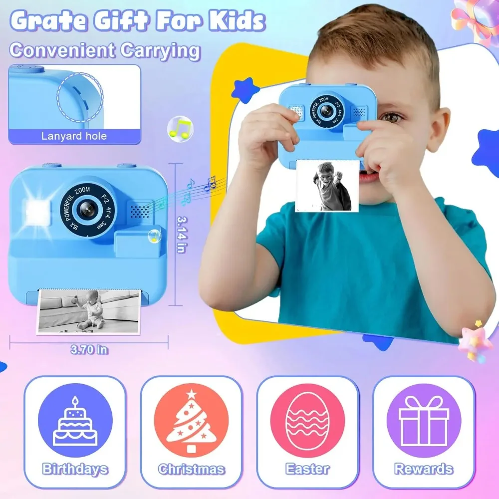 Kids Camera Instant Print 32G  - Kids Education Images recensione e prezzo