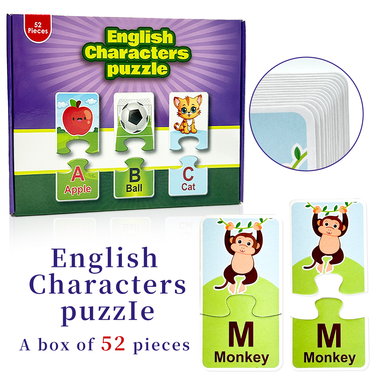 Alphabet Matching Puzzle Cards - Flash Card Alphabet recensione e prezzo