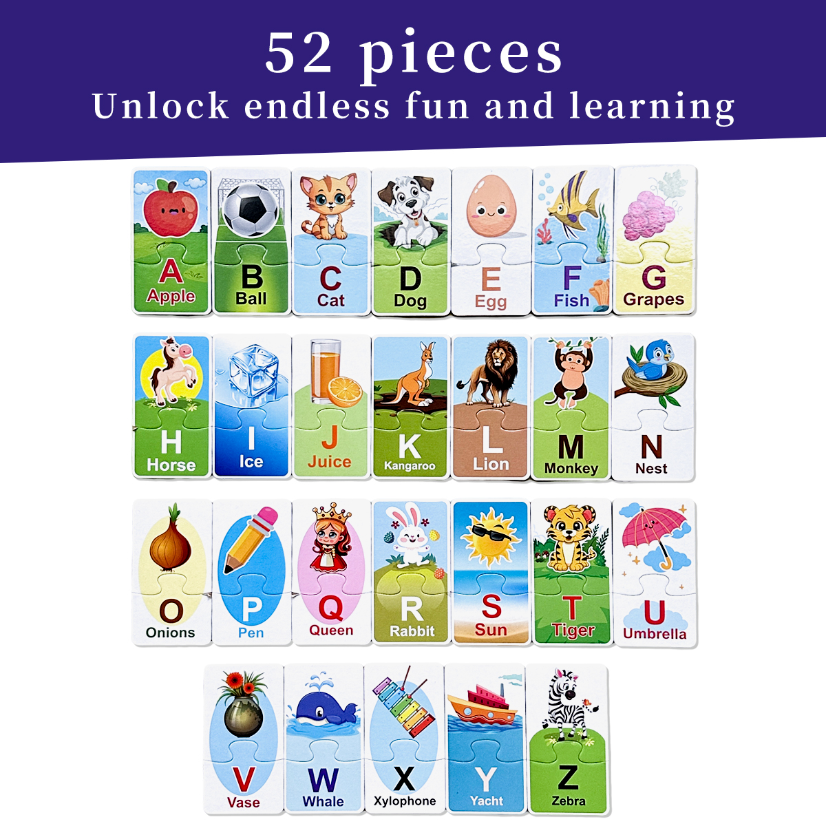 Alphabet Matching Puzzle Cards - Flash Card Alphabet recensione e prezzo